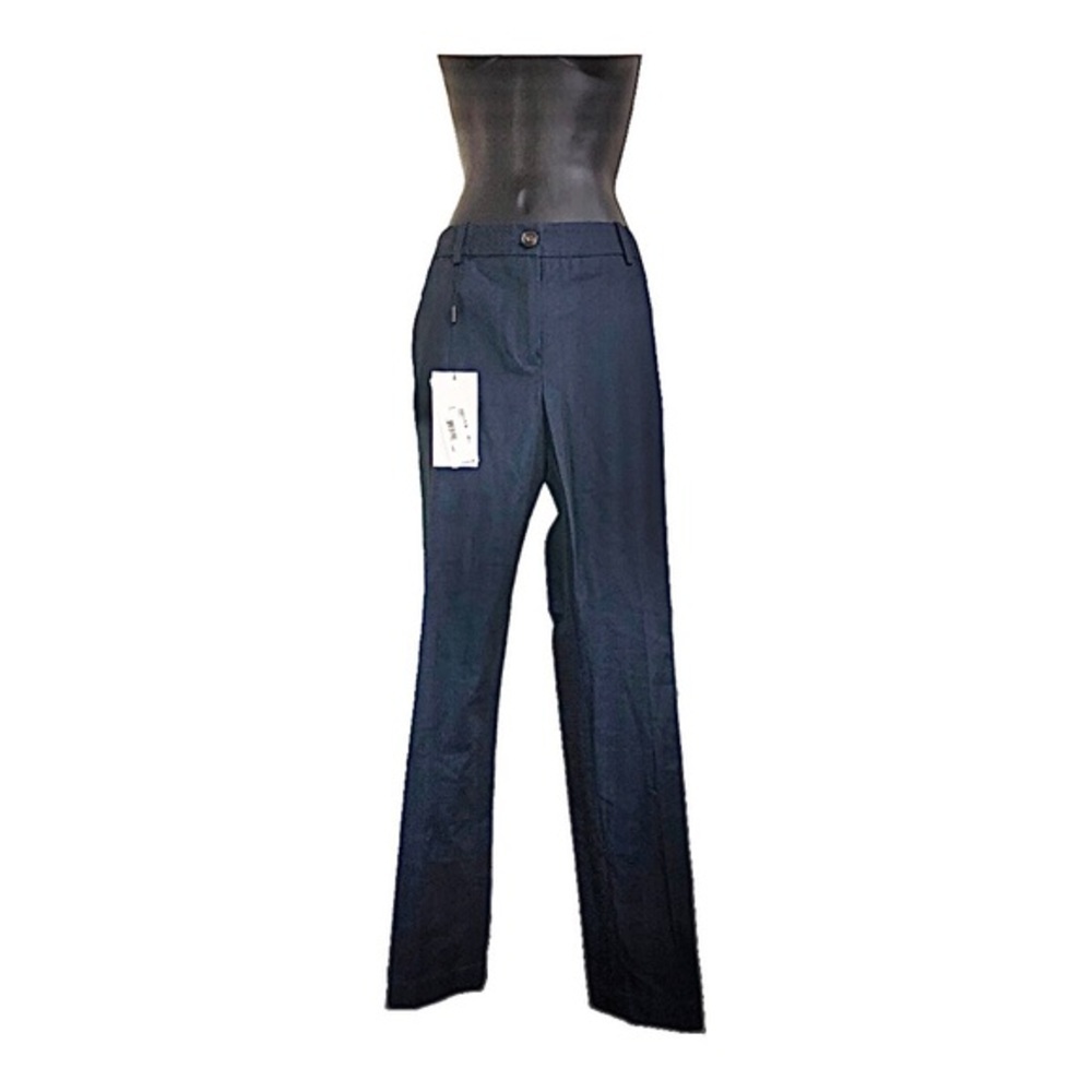 Lacoste washed gabardine straight leg dark blue eclipse chino pants size 4/36